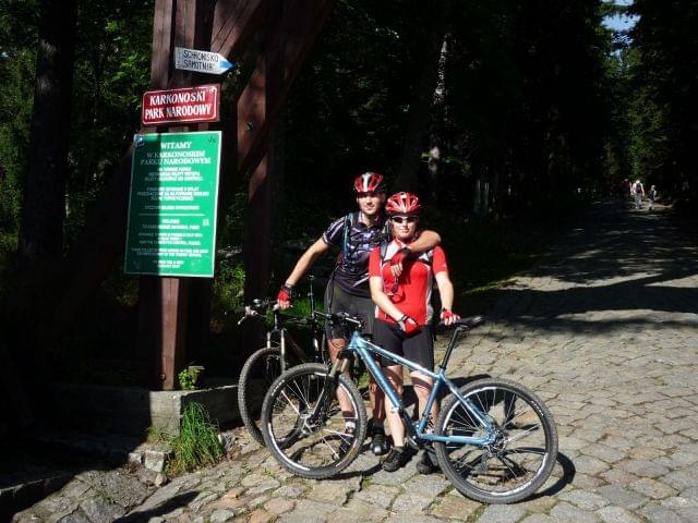 przed wjazdem na �nie�k�