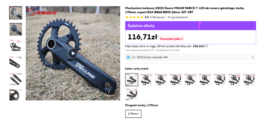 Screenshot 2026-02-25 at 23-22-16 Mechanizm korbowy KEOS Deore M5100 96BCD 7-12S do roweru górskiego korby 170mm suport BSA BB68 BB92 24mm 32T-38T - AliExpress 18.png